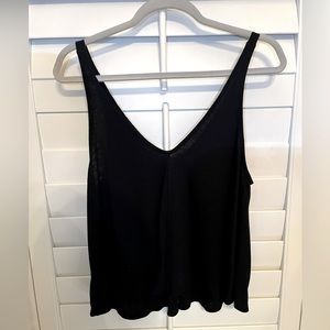 Free People Basic Flowy Tank in Black